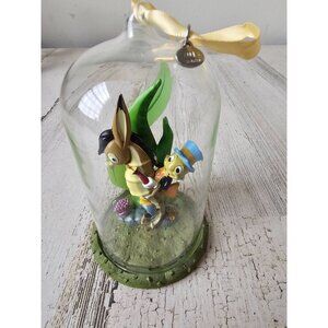 Disney cricket Pinocchio seahorse ornament cloche Xmas tree